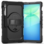 Θήκη TECH PROTECT SOLID360 ARMOR με Χειρολαβή, Βάση και Προστασία Οθόνης για SAMSUNG GALAXY Tab S10 FE+ PLUS 13.1 X620 / X626B - ΜΑΥΡΟ 