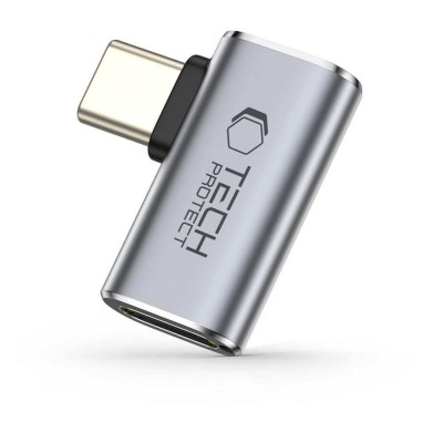 TECH PROTECT ULTRABOOST USB4 , 40Gbps, 100W ΠΡΟΣΑΡΜΟΓΕΑΣ AA01 ANGLE TYPE-C ΣΕ TYPE-C - ΜΑΥΡΟ 