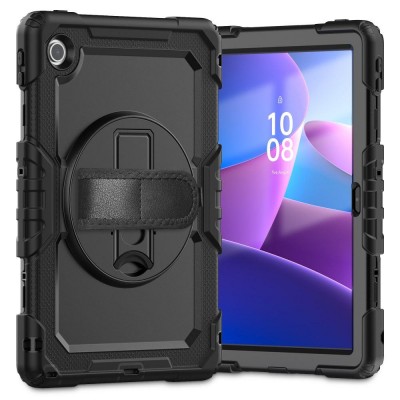 Θήκη TECH PROTECT SOLID360 HANDSTRAP, STAND για LENOVO TAB M10 10.1 TB-311 - ΜΑΥΡΟ