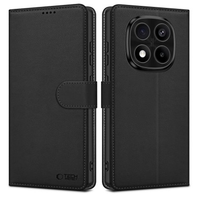 Θήκη TECH PROTECT Δερμάτινο Πορτοφόλι FOLIO για XIAOMI REDMI NOTE 14 PRO 5G / PRO+ PLUS 5G / POCO X7 5G - ΜΑΥΡΟ