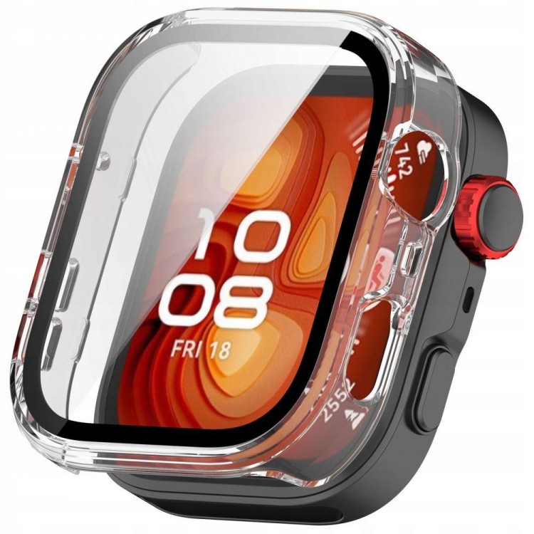 Θήκη Tech Protect DEFENSE 360 με Γυαλί προστασίας για HUAWEI WATCH FIT 4 PRO - ΔΙΑΦΑΝΟ