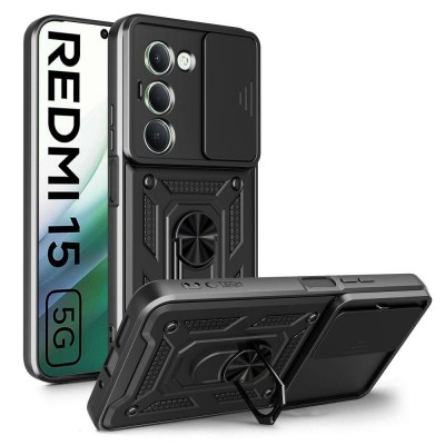 Θήκη TECH PROTECT CAMSHIELD PRO για XIAOMI REDMI 15 4G / 5G - ΜΑΥΡΟ