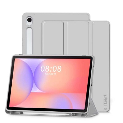Θήκη TECH PROTECT SMARTCASE FOLIO SC PEN για Samsung GALAXY TAB S9 11.0 / S9 FE / S10 FE / S10 LITE 10.9 X710 / X716B / X510 / X516B / X520 / X526 / X400 / X406B - ΓΚΡΙ
