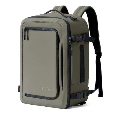 TECH PROTECT Σακιδιο Πλάτης 20L , DEFENDER S50 για RYANAIR & WIZZAIR TRAVEL, LAPTOP σε καμπίνα 40x20x25 - ΧΑΚΙ ΠΡΑΣΙΝΟ