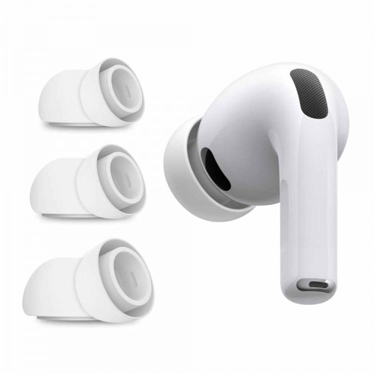 TECH-PROTECT EAR TIPS 3-PACK για APPLE AIRPODS PRO 3 2025 - ΛΕΥΚΟ