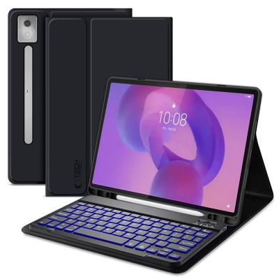 Θήκη TECH PROTECT SMARTCASE FOLIO SC PEN slot με ασύρματο BT πληκτρολόγιο και υποδοχή PENCIL για LENOVO IDEA TAB PRO / PRO MT 12.7 TB-3736 - ΜΑΥΡΟ