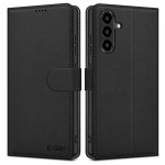 Θήκη TECH PROTECT δερμάτινο WALLET FOLIO Μαγνητικό για SAMSUNG GALAXY A57 5G 2026 - ΜΑΥΡΟ