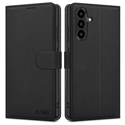 Θήκη TECH PROTECT δερμάτινο WALLET FOLIO Μαγνητικό για SAMSUNG GALAXY A57 5G 2026 - ΜΑΥΡΟ