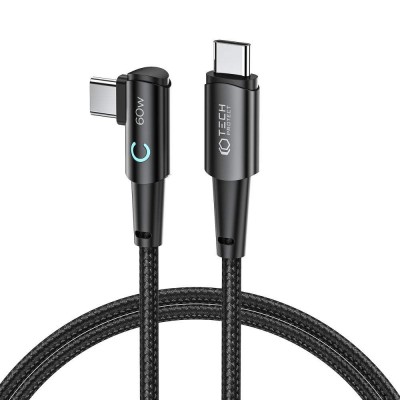 TECH PROTECT Καλώδιο ULTRABOOST "L" USB-C σε USB-C PD60W, 6A, 1μ. - ΓΚΡΙ