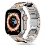 TECH-PROTECT STAINLESS LINE Strap stainless steel για Apple Watch 4 / 5 / 6 / 7 / 8 / 9 / SE / ULTRA 1 / 2 (42 / 44 / 45 / 49 MM) - ΤΙΤΑΝΙΟ / ΠΟΡΤΟΚΑΛΙ