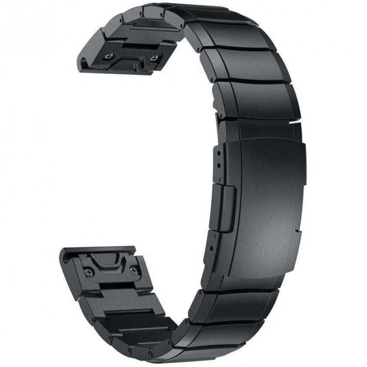 Tech Protect STEELBAND μπρασελέ για GARMIN FENIX 3/5X/3HR/5X PLUS (26MM) smartwatch - ΜΑΥΡΟ