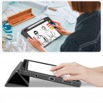 Θήκη TECH PROTECT SMARTCASE FOLIO SC PEN CANVAS για Samsung GALAXY TAB A9+ / A11+ PLUS 11.0 (X210 / X215 / X216 / X230 / X235 / X236) - ΓΚΡΙ ΑΝΘΡΑΚΙ
