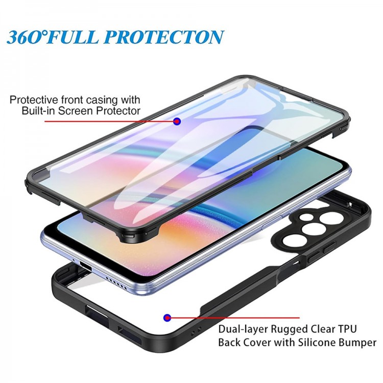 Θήκη TECH PROTECT ColorVerse 360 για Samsung Galaxy A15 4G / 5G - ΜΑΥΡΟ