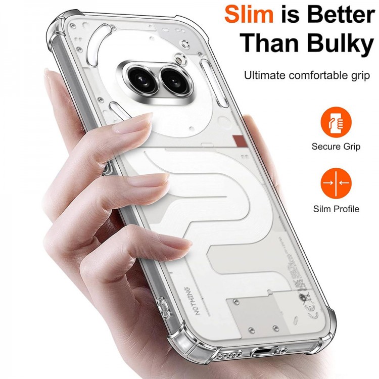 Θήκη TECH PROTECT Techsuit Shockproof Silicone για Nothing Phone (2a) / (2a) Plus - ΔΙΑΦΑΝΟ