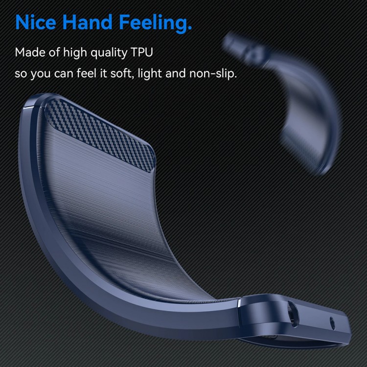Θήκη TECH PROTECT CARBON Silicone για MOTOROLA MOTO Edge 50 Pro - ΜΑΥΡΟ