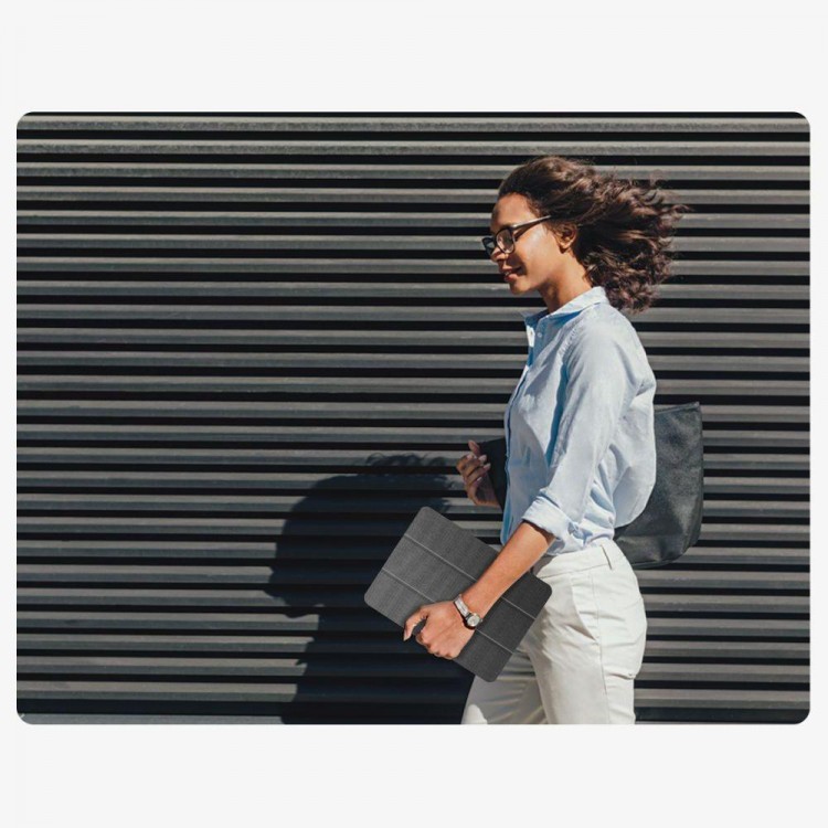 Θήκη TECH PROTECT SMARTCASE FOLIO SC PEN CANVAS για Samsung GALAXY TAB A9+ / A11+ PLUS 11.0 (X210 / X215 / X216 / X230 / X235 / X236) - ΓΚΡΙ ΑΝΘΡΑΚΙ