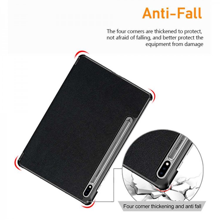 Θήκη TECH PROTECT SMARTCASE FOLIO FoldPro με υποδοχή στυλό , για Samsung GALAXY TAB S7 Plus / S8 Plus / S7 FE 12.4 - BLACK