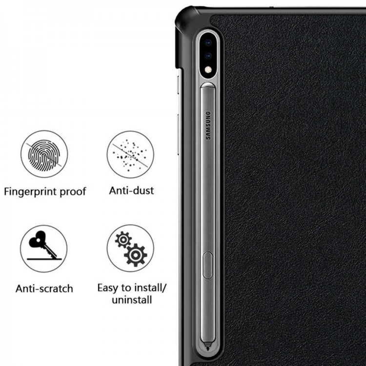 Θήκη TECH PROTECT SMARTCASE FOLIO FoldPro με υποδοχή στυλό , για Samsung GALAXY TAB S7 Plus / S8 Plus / S7 FE 12.4 - BLACK
