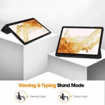 Θήκη TECH PROTECT SMART cover Flex Trifold Folio Stand,Smart Sleep για SAMSUNG GALAXY TAB S7+ PLUS 12.4 T970/T976, S7 FE 5G 12.4 T730-T736B / S8+ Plus - ΜΑΥΡΟ