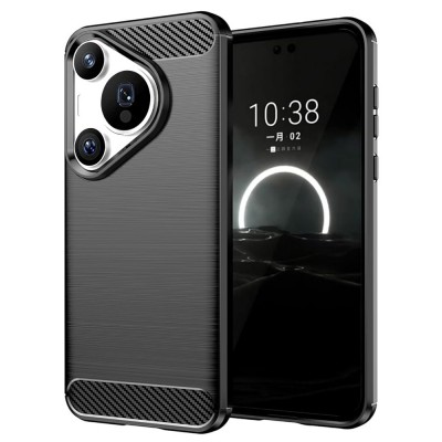 Θήκη TECH PROTECT CARBON για HUAWEI PURA 70 PRO - ΜΑΥΡΟ