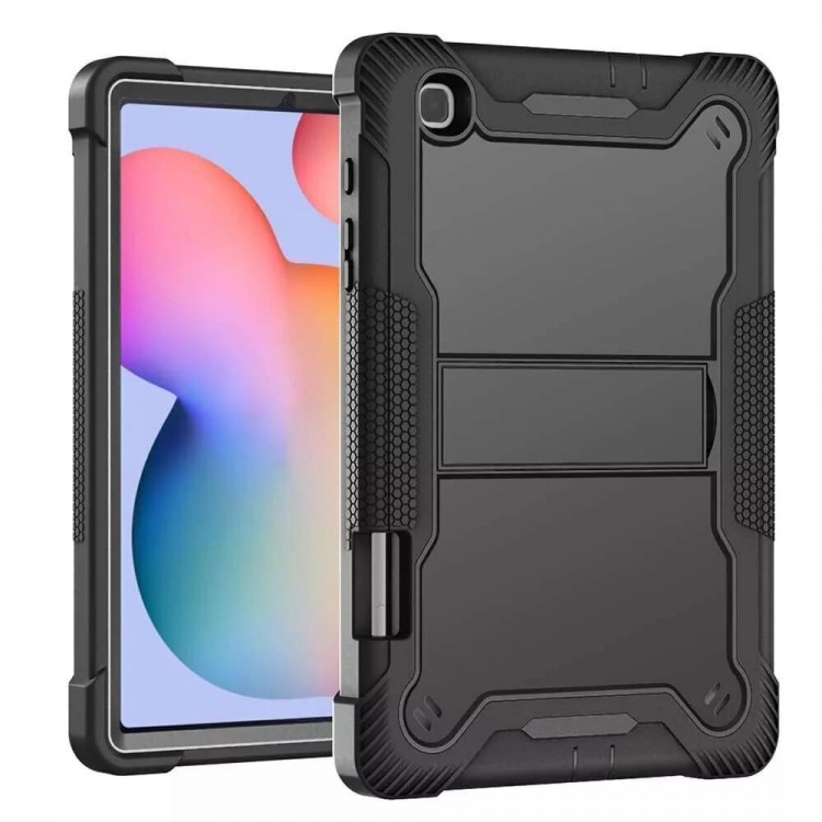 Θήκη TECH PROTECT Rugged TabShell ARMOR με Προστασία Οθόνης και Βάση για SAMSUNG GALAXY Tab S6 Lite 10.4 P610/P615 - ΜΑΥΡΟ 