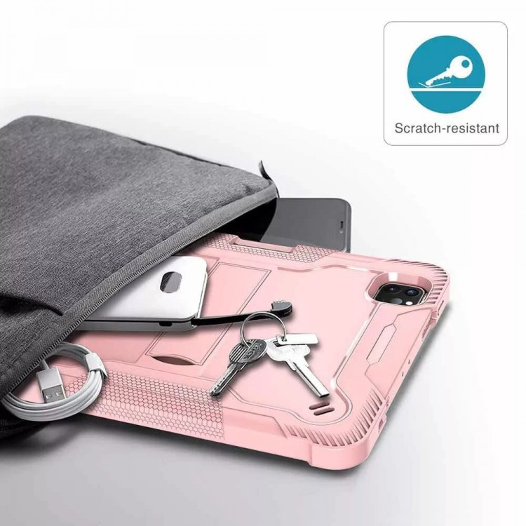 Θήκη TECH PROTECT Rugged TabShell ARMOR με Προστασία Οθόνης και Βάση για APPLE iPad Pro 13 M4 (2024) 7ης Γενιάς - ΜΑΥΡΟ 