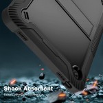Θήκη TECH PROTECT Rugged TabShell ARMOR με Προστασία Οθόνης και Βάση για Lenovo Tab M10 Plus 10.6" 3rd Gen (TB-125F/TB-128F) - ΜΑΥΡΟ 