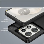 Θήκη TECH PROTECT CARBON Silicone για MOTOROLA MOTO Edge 50 Ultra - ΜΑΥΡΟ