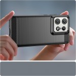 Θήκη TECH PROTECT CARBON Silicone για MOTOROLA MOTO Edge 50 Ultra - ΜΑΥΡΟ