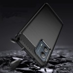 Θήκη TECH PROTECT CARBON Silicone για MOTOROLA MOTO Edge 50 Fusion - ΜΑΥΡΟ
