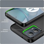 Θήκη TECH PROTECT CARBON Silicone για MOTOROLA MOTO Edge 50 Fusion - ΜΑΥΡΟ