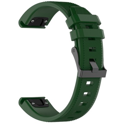 Tech Protect SMOOTH BAND λουράκι για Garmin Fenix 5/5 Plus 6/6 Pro/7/Forerunner 935/945/955/Approach S60 smartwatch - ΠΡΑΣΙΝΟ XAKI