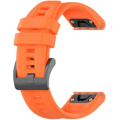 Tech Protect SMOOTH Watchband QuickFit λουράκι για Garmin Fenix 5/5 Plus 6/6 Pro/7/Forerunner 935/945/955/Approach S60/S62 smartwatch 22mm - ΠΟΡΤΟΚΑΛΙ