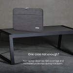 Θήκη Μεταφοράς TECH-PROTECT CanvasArtisan Laptop Sleeve, Eco Leather για NOTEBOOK 15-16 - ΣΚΟΥΡΟ ΓΚΡΙ - L2-01