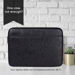 Θήκη Μεταφοράς TECH-PROTECT CanvasArtisan Laptop Sleeve, Eco Leather για NOTEBOOK 15-16 - ΜΑΥΡΟ - L18-06