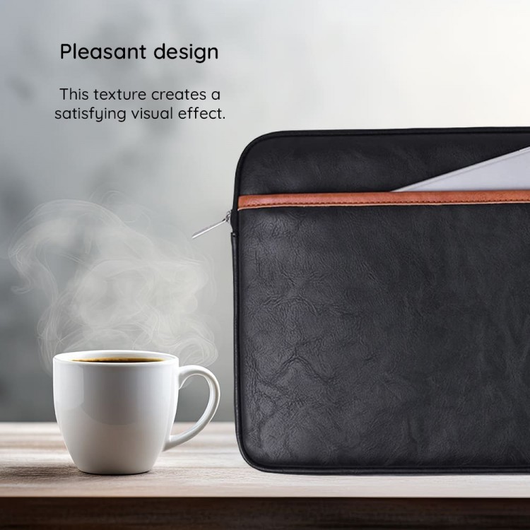 Θήκη Μεταφοράς TECH-PROTECT CanvasArtisan Laptop Sleeve, Eco Leather για NOTEBOOK 15-16 - ΜΑΥΡΟ - L18-06