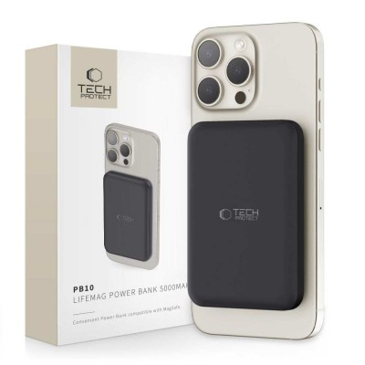 TECH PROTECT PB10 LIFEMAG MAGSAFE POWER BANK - 5000MAH - ΜΑΥΡΟ