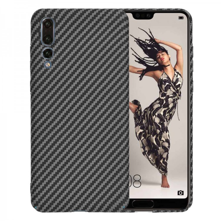 Θήκη TECH PROTECT Carbonite FiberShell για HUAWEI P20 PRO - ΜΑΥΡΟ - KF2334384