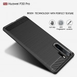 Θήκη TECH PROTECT CARBON Silicone για Huawei P30 Pro / P30 Pro New Edition - ΜΑΥΡΟ