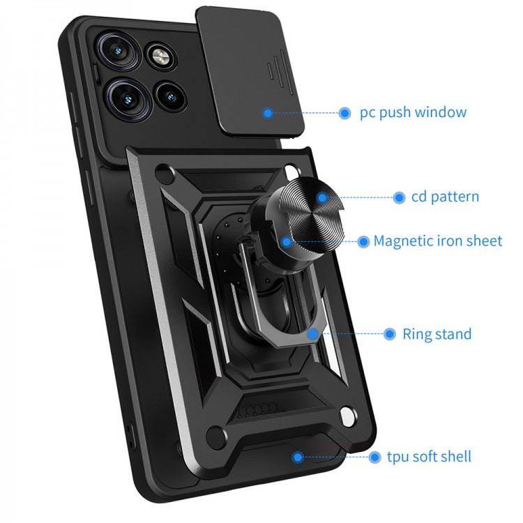 Θήκη TECH PROTECT CAMSHIELD PRO για MOTOROLA MOTO Edge 50 Neo / Motorola ThinkPhone 25 - ΜΑΥΡΟ