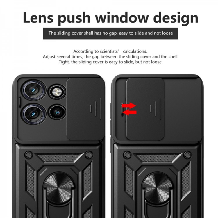 Θήκη TECH PROTECT CAMSHIELD PRO για MOTOROLA MOTO Edge 50 Neo / Motorola ThinkPhone 25 - ΜΑΥΡΟ
