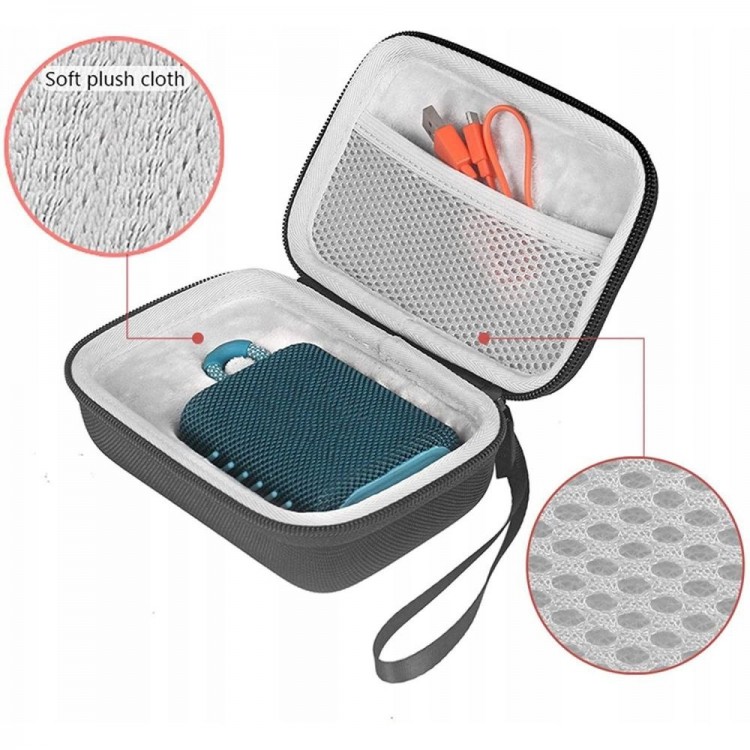 Θήκη Μεταφοράς TECH PROTECT HARDPOUCH για ΗΧΕΙΑ JBL Go 3/4 - ΜΑΥΡΟ - THP325BLK