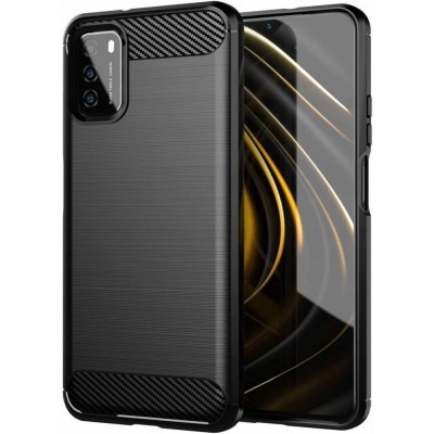 Θήκη TECH PROTECT CARBON για XIAOMI smartphone REDMI 9T - ΜΑΥΡΟ - THP557BLK