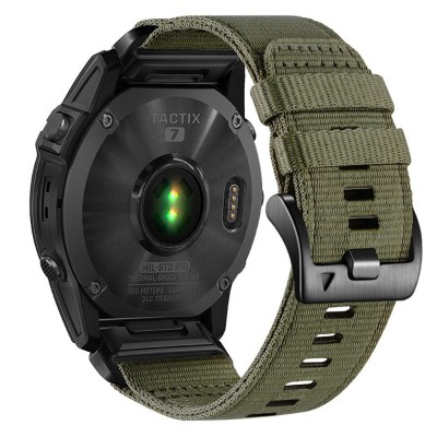 Tech Protect SMOOTH Watchband QuickFit λουράκι για GARMIN Garmin Fenix 5/5 Plus 6/6 Pro/7/Forerunner 935/945/Approach S60 smartwatch 22mm - ΠΡΑΣΙΝΟ CAMO - W070