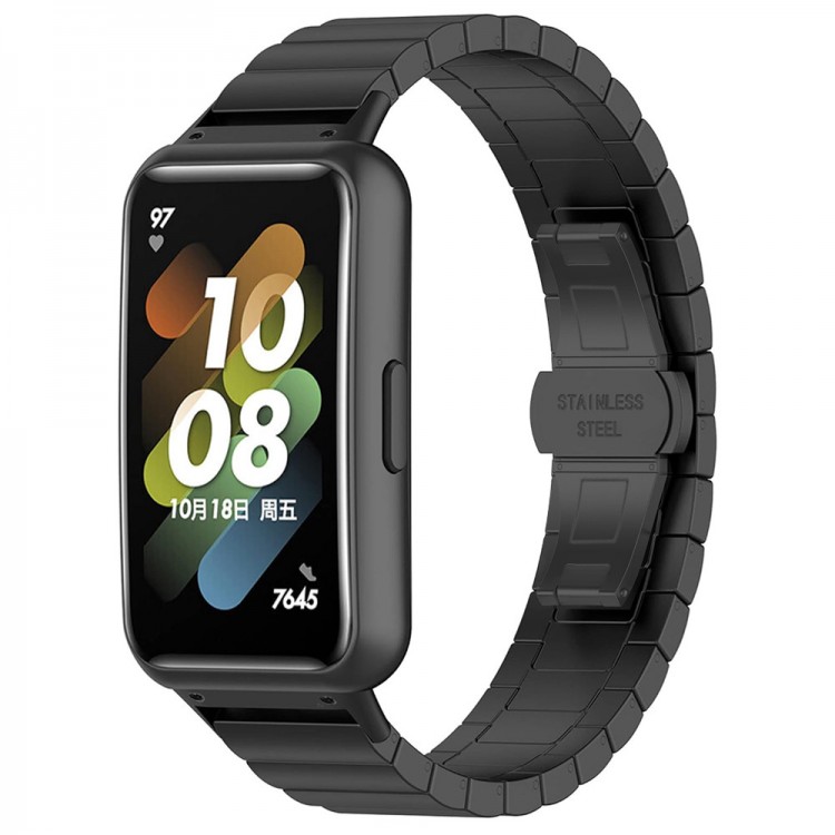 Tech Protect Techsuit Watchband QuickFit 26mm STEELBAND μπρασελέ για GARMIN FENIX 3/3 HR/5X/5X Plus/6X/6X Pro/7X/7X Pro Solar smartwatch (26MM) - ΜΑΥΡΟ - W012