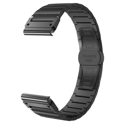 Tech Protect Techsuit Watchband QuickFit 26mm STEELBAND μπρασελέ για GARMIN FENIX 3/3 HR/5X/5X Plus/6X/6X Pro/7X/7X Pro Solar smartwatch (26MM) - ΜΑΥΡΟ - W012