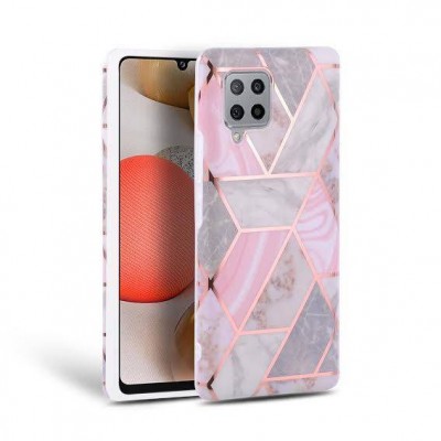 Case TECH PROTECT MARBLE for Samsung Galaxy A42 5G 2021 - PINK ROSE MARBLE