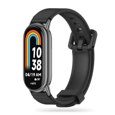 Tech Protect SMOOTH ICONBAND PRO λουράκι για XIAOMI MI BAND 8 / 8 NFC smartwatch - ΜΑΥΡΟ