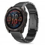 Tech Protect STEELBAND V2 μπρασελέ για GARMIN FENIX 5 / 6 / 6 PRO / 7 / 8 (47 MM) / E smartwatch - ΜΑΥΡΟ