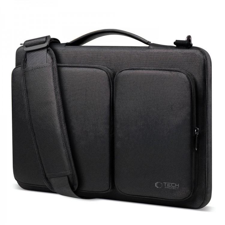 Θήκη Μεταφοράς TECH-PROTECT Defender Laptop 15-16" Briefcase με ιμάντα ώμου - ΜΑΥΡΟ - A42F2G4